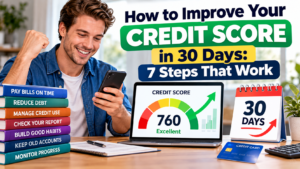 How to Improve Your Credit Score in 30 Days: 7 Steps That Work