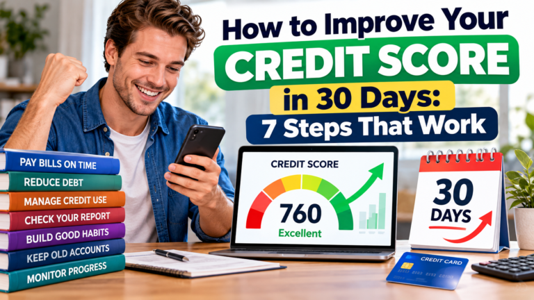 How to Improve Your Credit Score in 30 Days: 7 Steps That Work